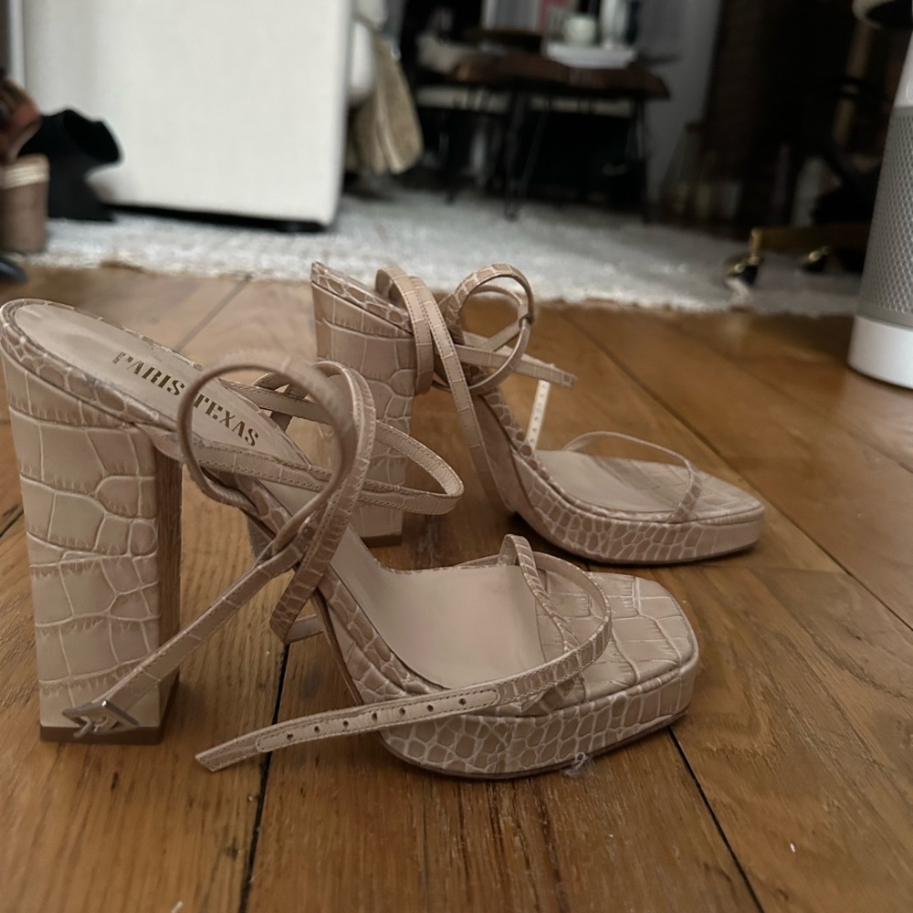 Paris Texas Snake skin heels